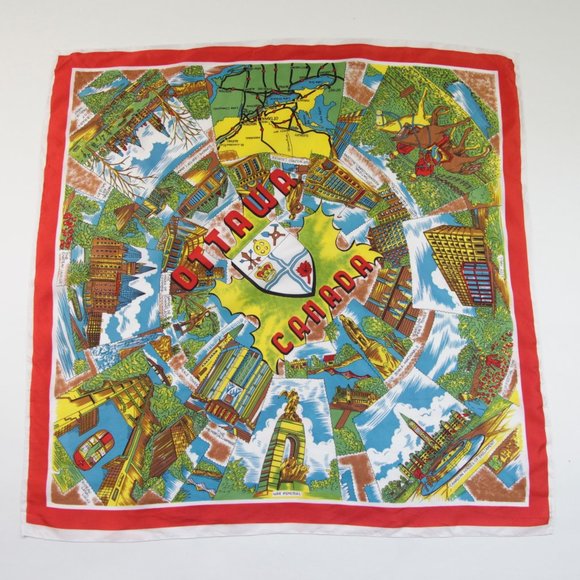 Vintage Ottawa Ontario Canada Square Scarf